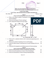 ME306 Advanced Manufacturing Technology, May 2019