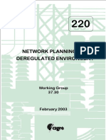 Network Planning in A Deregulated Environment: Working Group 37.30