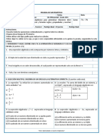 Prueba de Algebra NV