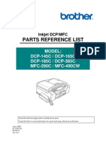 Parts Reference List: Model: DCP-145C / DCP-165C DCP-185C / DCP-385C