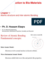 Lecture 02 Atomic Structure and Inter-Atomic Bonding Biomaterials