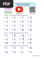 Fractions To Percentages PDF