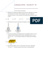 Examen Blanc de Physique Seconde