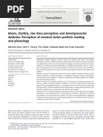 Music, Rhythm, Rise Time Perception and Developmental Dyslexia Perception of Musical Meter Predicts Reading and Phonology