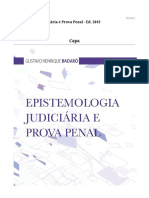 Epistemologia Judiciária e Prova Penal - Gustavo H. Badaró