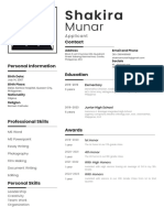 Grey & White Minimal Resume