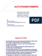 F10 Taps in Auto Transformers Slides