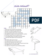 Animal Crossword