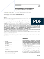 Accuracy of Half Guided Implant Placement With Machine Driven