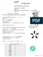 Count On Me - Bruno Mars - Song Worksheet