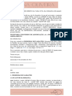 Modelo Inventario Com Pedido de Adjudicacao Sob o Rito Sumaro de Arrolamento