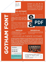 Afiche Tipografia Gotham Font