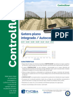 Gotero Plano Incorporado Autocompensado