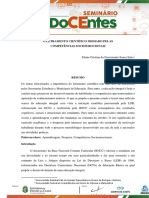 O Letramento Científico Mediado Pelas Competências Socioemocionais