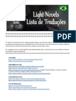 Light Novels - Lista de Traduções