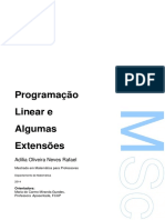 Programacao Linear e Algumas Extensoes - Adilia Oliveira Neves Rafael