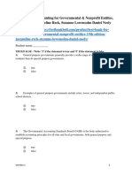 Test Bank For Accounting For Governmental Nonprofit Entities 19th Edition Jacqueline Reck Suzanne Lowensohn Daniel Neely