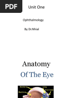 Ophthalmology Unit One Lec1