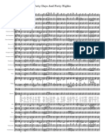 Forty Days and Forty Nights Corrected Orchestra Parts