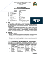 Sílabo Legislación Ambiental