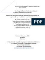 Cambio Climático y Salud