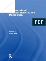 ENCYCLOPEDIA OF Japaneese Business and Management PDF