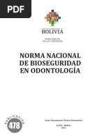 Norma Nacional de Bioseguridad en Odontología: Icaci