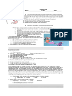 Science Test Digesty and Respiratory