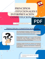 Principios Constitucionales e Interpretación Constitucional