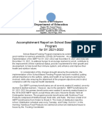 Accomplishment Feeding Report 2021-2022