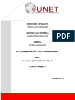 Derecho Mercantil - Titulos y Operaciones de Credito