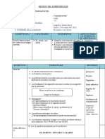 Sesion de Aprendizaje El Sujeto Clases