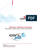 CARL Pilot - Plénitude Et Pertinence - Méthodologie D'implémentation Des Produits CARL Software