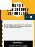 Dons e Ministérios Espirituais