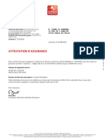 Attestation D'Assurance: Habitation