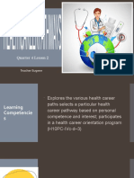 Q4-PPT-Health10 - Lesson 2 (Health Career Pathways)