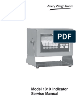 Avery Weigh-Tronix Model 1310 Service Manual