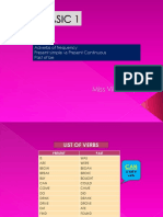 Present Simple Vs Present Continuous - Past - Be