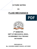 Fluid Mechanics Lect Notes With Sample Ques