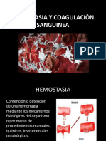 EMOSTASIA Y COAGULACIÒN SANGUINEA de Microsoft PowerPoint