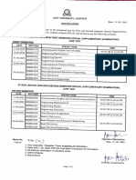 B.tech (Batch 201-2023) First & Second Semester Special Supplementary Examination June'2023