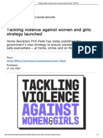 Tackling Violence Against Women and Girls Strategy Launched - GOV - UK