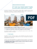 Ejemplos de Proyectos Sociales