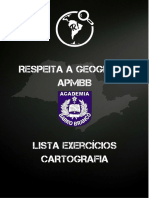 Lista de Exercícios - Cartografia