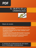 El Objeto de La Criminología