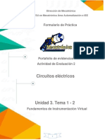 Circuitos Electricos Portafolio de Evidencias