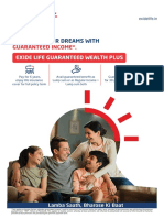 Exide Life Guaranteed Wealth Plus Flier 1