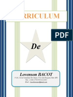 Curriculum Vitae de Lovenson BACOT Modifie