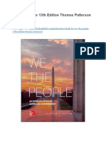 Test Bank For We The People 13th Edition Thomas Patterson