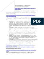 La Otorgación de Licencias Ambientales A Los Proyectos Hidrocarburiferos Domo Oso